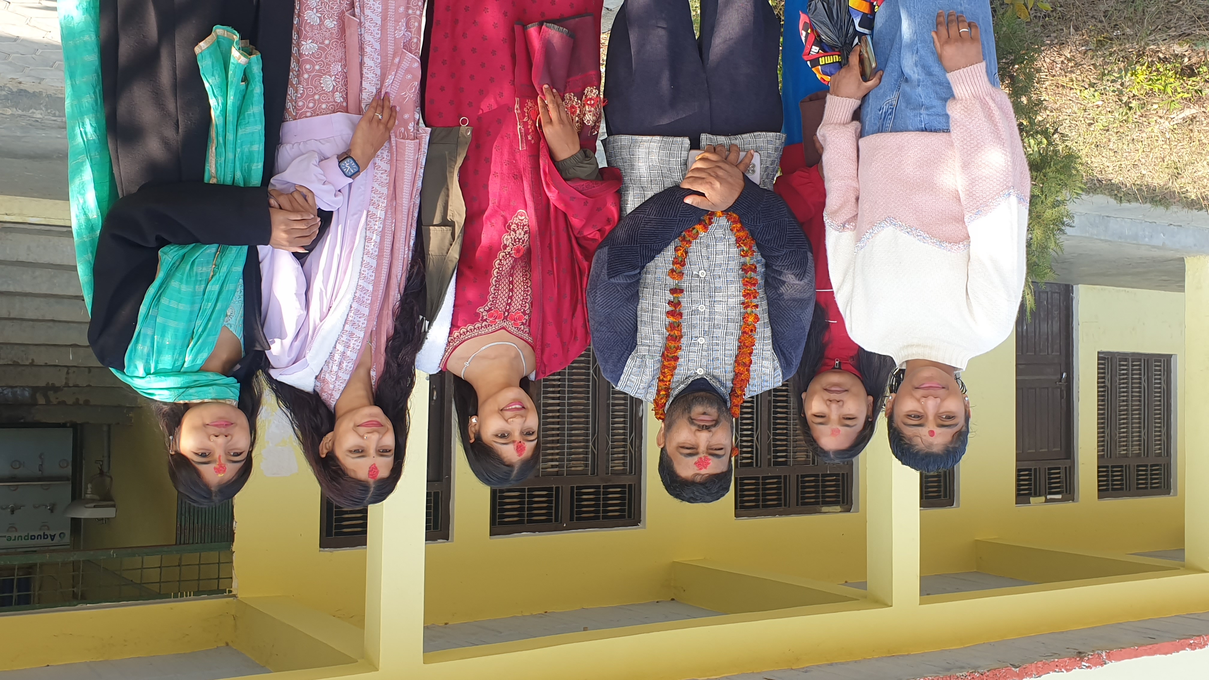 saraswoti puja with student